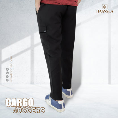 Premium Cargo Joggers (Black)